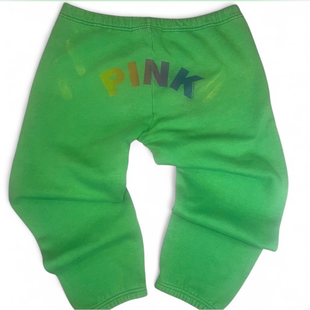 PINK Victoria's Secret Bright Green Fleece